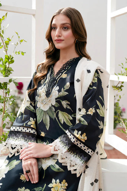3PC Lawn Printed Shirt With Voile Printed Dupatta-782