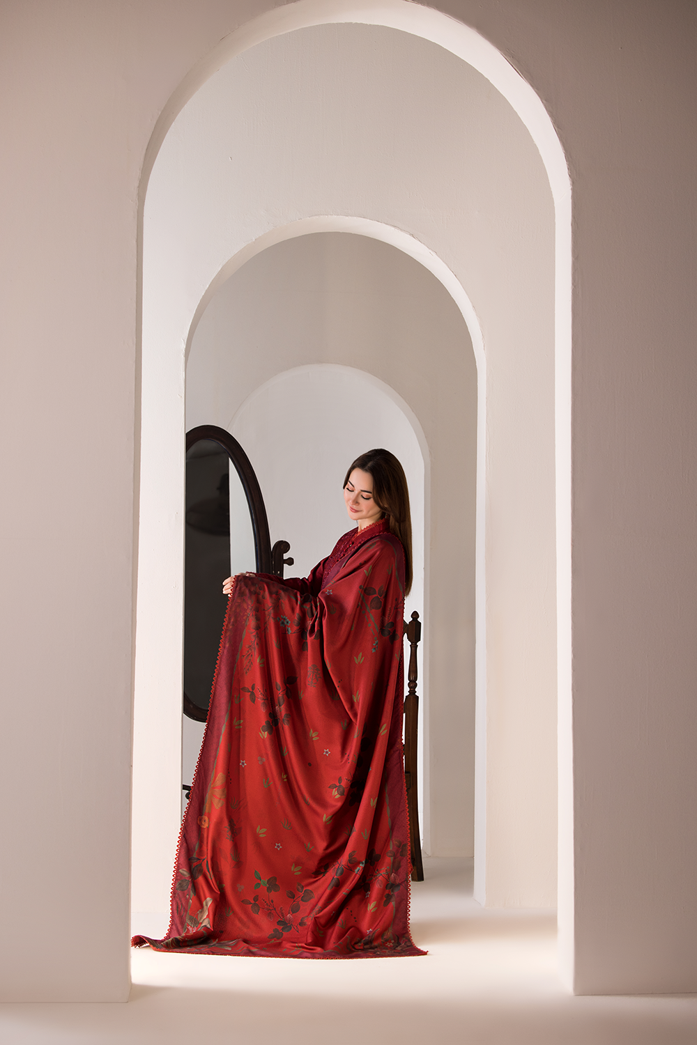 3PC LAWN EMBROIDERED SHIRT WITH DIGITAL PRINTED DUPATTA-1016