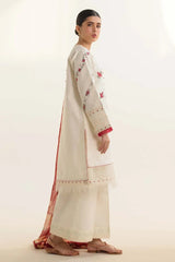 3PC Lawn Embroidered Shirt With Printed Dupatta-494