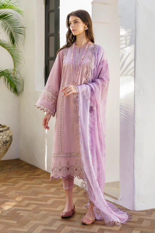 3PC Lawn  Embroidered With Digital Printed Dupatta-443