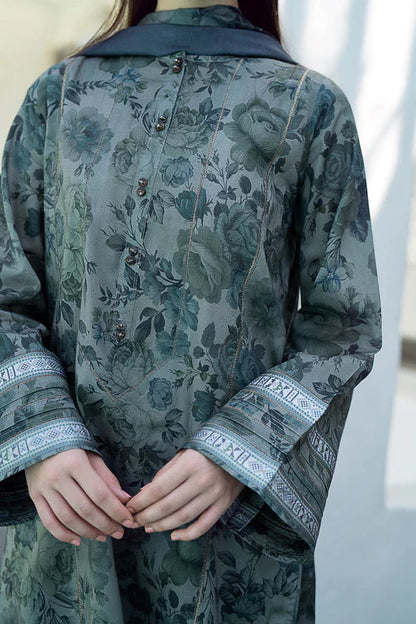 3PC Lawn Printed Shirt With Voile Printed Dupatta-781