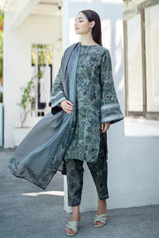 3PC Lawn Printed Shirt With Voile Printed Dupatta-781