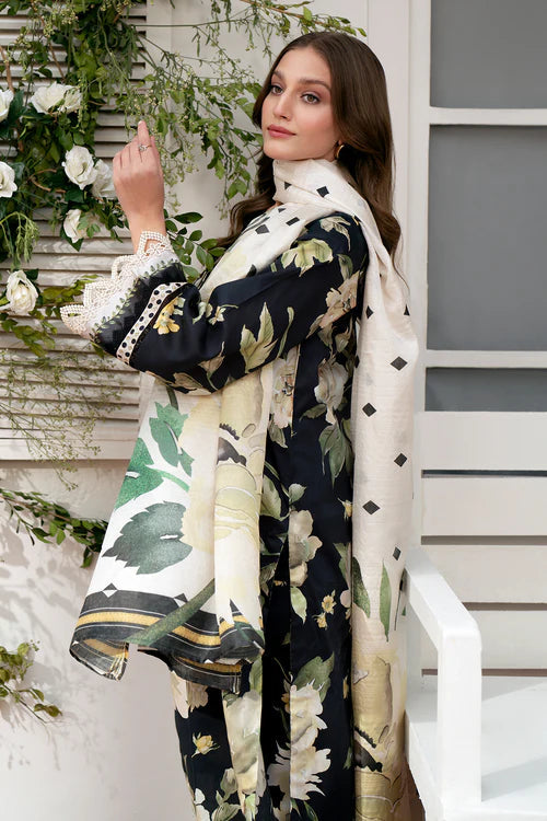 3PC Lawn Printed Shirt With Voile Printed Dupatta-782