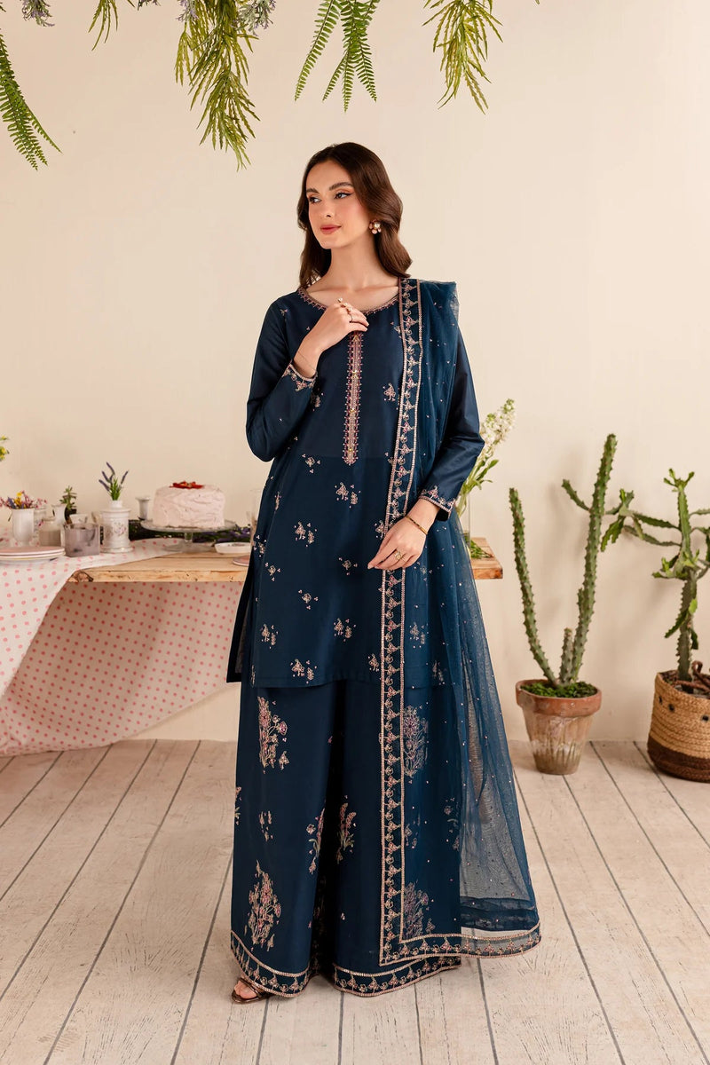 Dhanak 3PC Embroidered With Dhanak Embroidered Dupatta-253