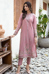 3PC LAWN EMBROIDERED SHIRT WITH DIAMOND PRINTED DUPATTA AND TROUSER - 401