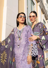 3PC LAWN EMBROIDERED SHIRT WITH SILK PRINTED DUPATTA AND TROUSER - 362