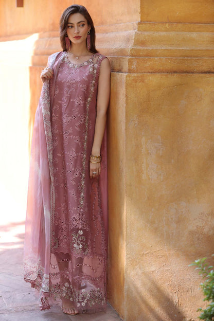 Lawn-3PC Embroidered Shirt with Digital Printed Silk Dupatta-1315