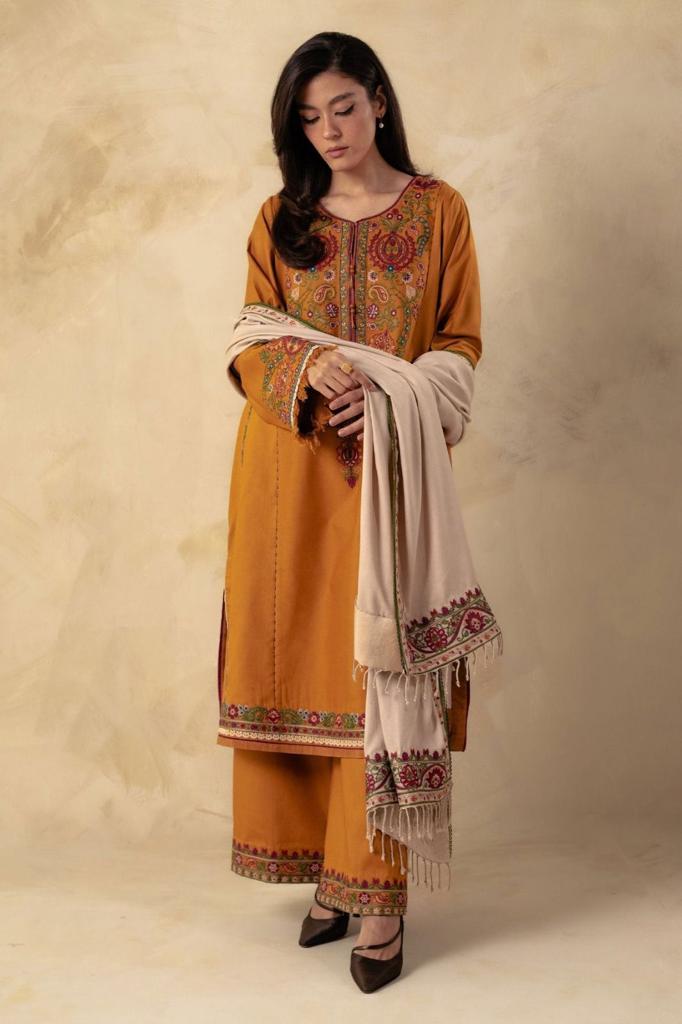 Dhanak 3PC Embroidered-627