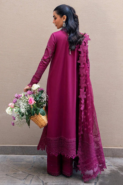 Lawn-3PC Embroidered Shirt with Organza Embroidered Dupatta-1360