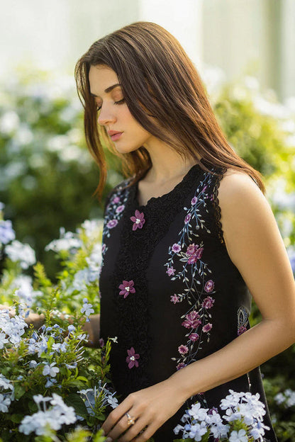 Dhanak-3PC Embroidered Shirt with Digital Printed Wool Shawl-3355