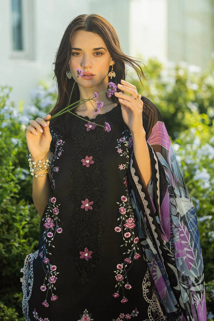 Dhanak-3PC Embroidered Shirt with Digital Printed Wool Shawl-3355