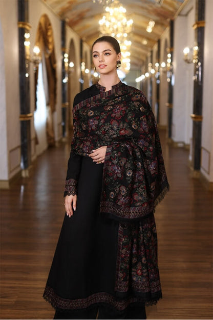 Dhanak-3PC Embroidered Shirt with Dhanak Embroidered Shawl-189