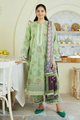 3PC Lawn Embroidered Shirt With Printed Dupatta-485