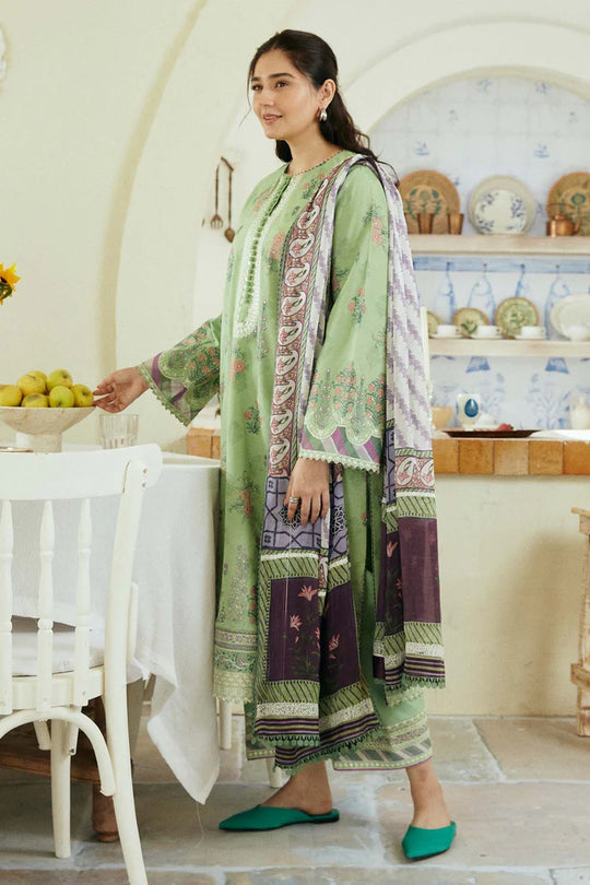 3PC Lawn Embroidered Shirt With Printed Dupatta-485