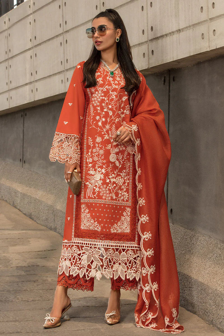 LAWN 3PC EMBROIDERED WITH LAWN EMBROIDERED DUPATTA-528