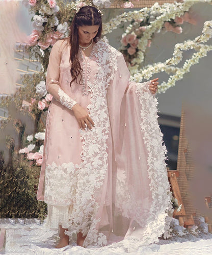 Lawn-3PC Embroidered Shirt with Organza Embroidered Dupatta-1332