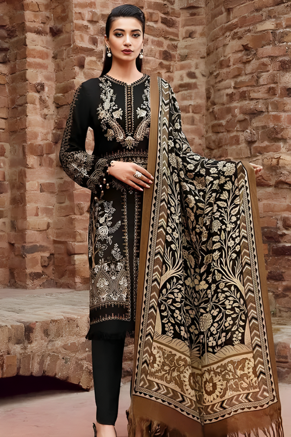 Dhanak 3PC Embroidered-445