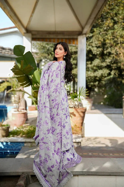 Karandi-3PC Embroidered Shirt with Karandi Printed Dupatta -1712
