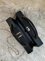 BLACK  MINI CROSS-BODY BAG