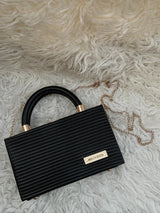 BLACK  MINI CROSS-BODY BAG