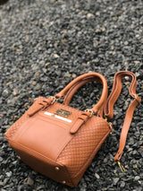 BROWN SMALL SATCHEL BAG