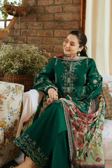 3PC Lawn Embroidered Shirt With Printed Dupatta-491