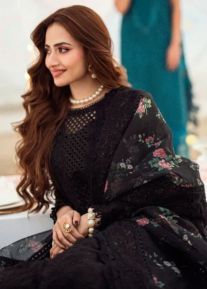 Lawn-3PC Embroidered Shirt with Organza Digital Printed Dupatta-1378