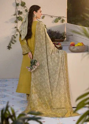 Lawn-3PC Embroidered Shirt with Digital Printed Jacquard Dupatta - 1324