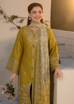 Lawn-3PC Embroidered Shirt with Digital Printed Jacquard Dupatta - 1324