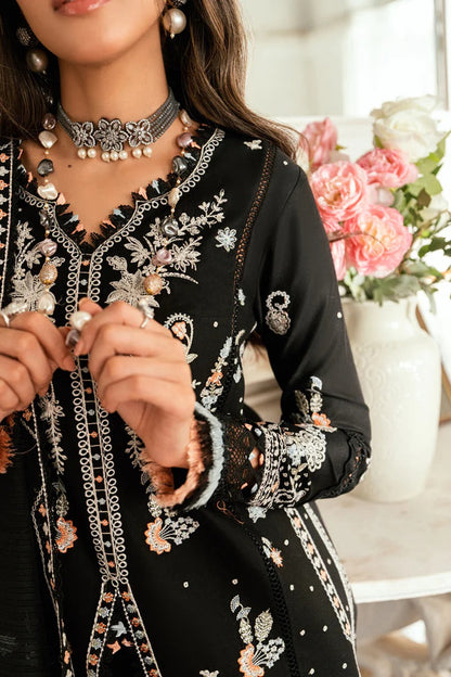 Dhanak-3PC Embroidered Shirt with Dhanak Embroidered Dupatta -3395