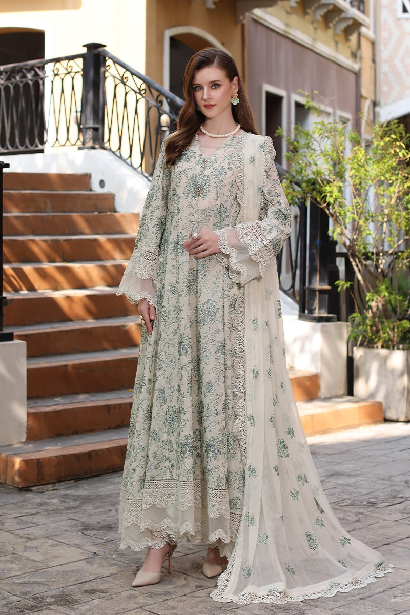 3PC Embroidered With Chiffon Embroidered Dupatta-470
