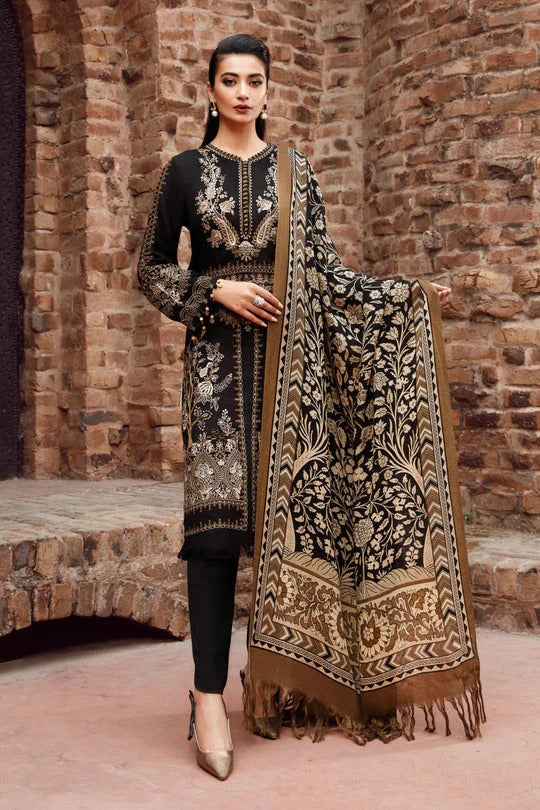 Lawn-3PC Embroidered Shirt with Digital Printed Jacquard Dupatta-1171