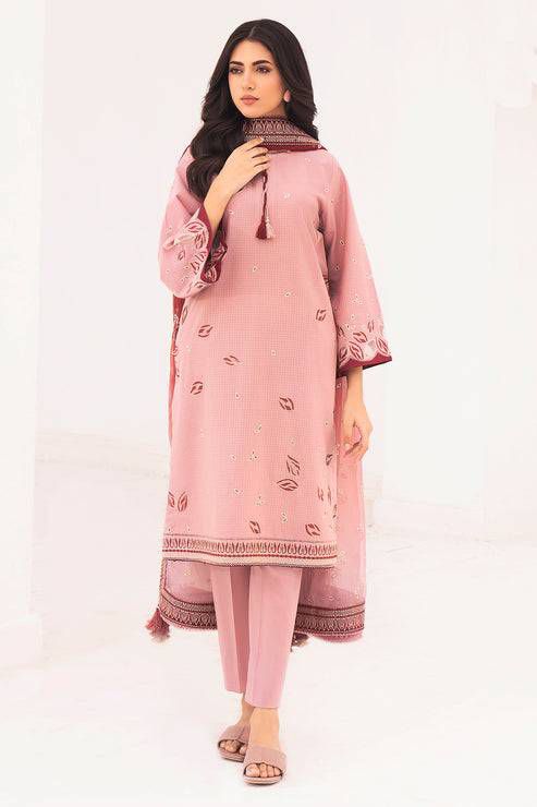 EMBROIDERED 3PC LAWN-536